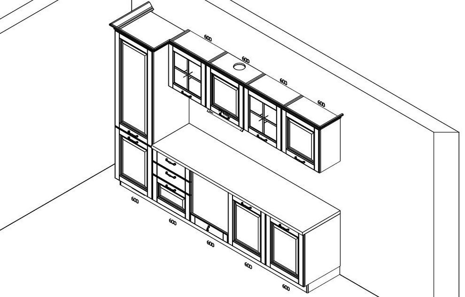 Эскиз кухни Stosa Cucine Bolgheri